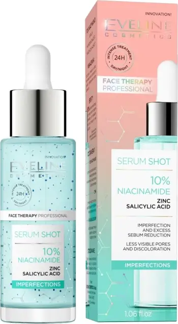 Serum për fytyrë Eveline Cosmetics Serum Shot 10% niacinamide 30ml për femra