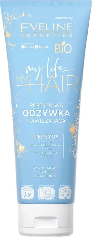 Balsam për flokë Eveline Cosmetics My Life My Hair Peptide Nourishing Moisturizing për femra, 250ml