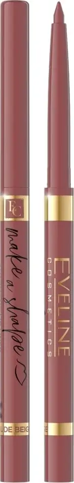 Laps për buzë Eveline Cosmetics Make A Shape Automatic 02 Nude Beige, 1 copë