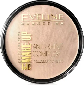 Pudër kompakte Eveline Cosmetics Art Make-Up Anti-Shine Complex 31 Transparent 14g