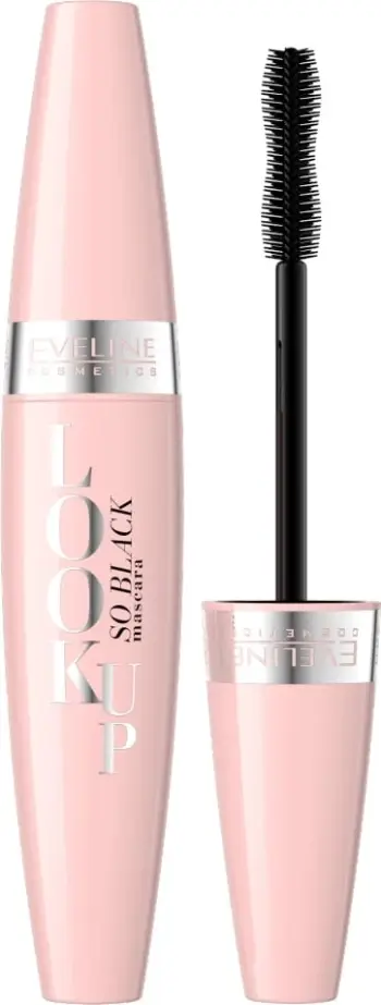 Maskara Eveline Look Up So Black, volumizuese dhe ndarëse, 10ml, e zezë