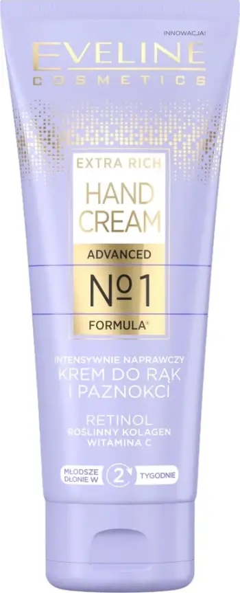 Krem për duar dhe thonj Eveline Cosmetics Extra Rich No1 Intensively Repairing për femra 75ml