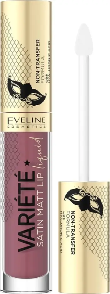Buzëkuq liquid Eveline Cosmetics Variete Satin Matt Lip Liquid për femra 02, 4.5ml