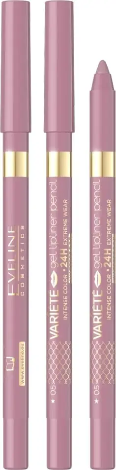 Laps për buzë Eveline Cosmetics Variety Waterproof Gel Lip Contour Pencil 05 për femra, 1 art