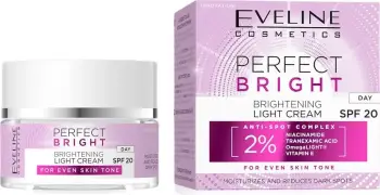 Krem dite për fytyrë për femra Eveline Cosmetics Perfect Bright Light SPF20, 50ml