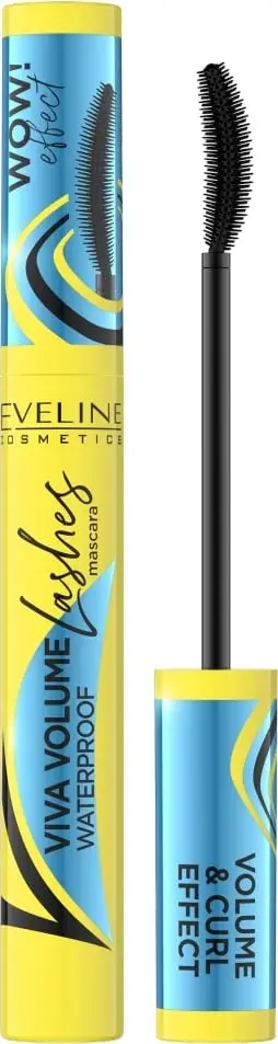Maskarë Eveline Viva Full Lashes Waterproof, volumizuese, furçë silikoni, e zezë