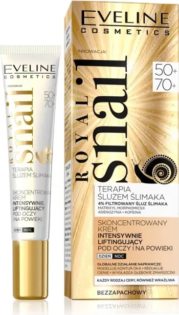 Krem antirrudhë për lëkurën rreth syve Eveline Royal Snail, 20ml