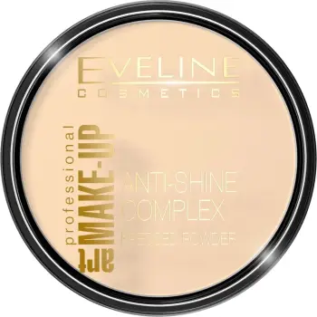 Pudër kompakte për femra Eveline Cosmetics Art Make Up Anti-Shine Complex Mineral me mëndafsh 30 Ivory 14g