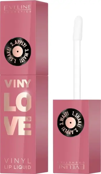 Buzëkuq i lëngshëm Eveline Cosmetics VinyLove Long-lasting Vinyl Effect për femra 05 Rosy 4ml