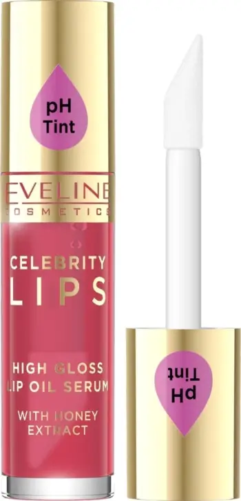 Serum vaj për buzë Celebrity Lips Lip Oil Serum, hidratues, efekt shkëlqim natyral, transparent