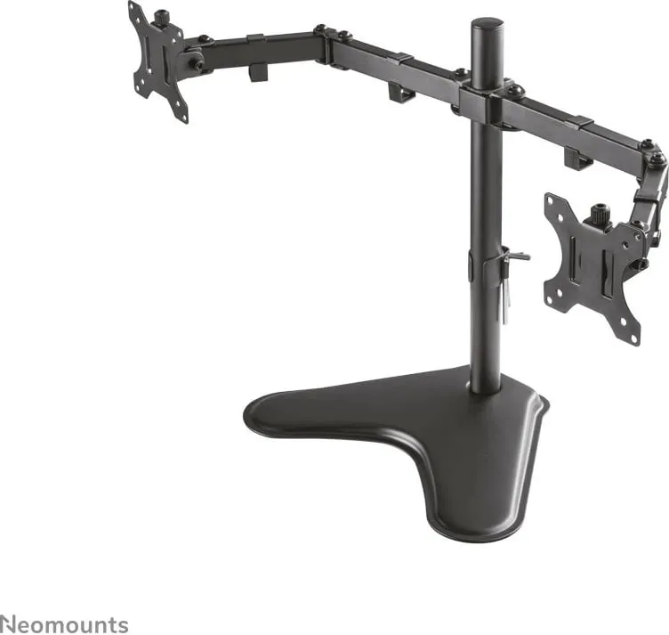 Mbajtëse për dy monitorë Neomounts FPMA-D550DDBLACK, 10-32", e zezë - 2