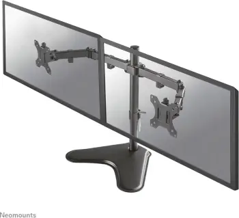 Mbajtëse për dy monitorë Neomounts FPMA-D550DDBLACK, 10-32", e zezë