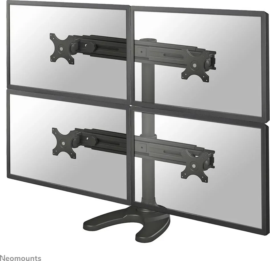 Mbështetëse tavoline për 4 monitorë Neomounts (FPMA-D700DD4), 19" - 30" - 1