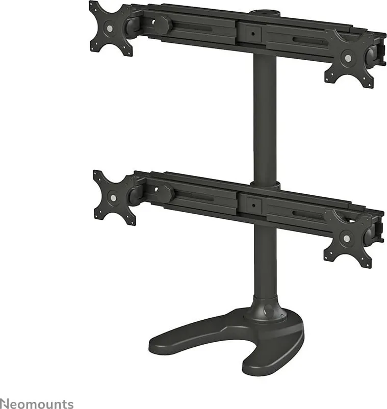 Mbështetëse tavoline për 4 monitorë Neomounts (FPMA-D700DD4), 19" - 30" - 2