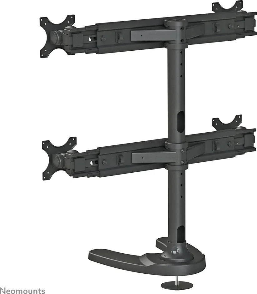 Mbështetëse tavoline për 4 monitorë Neomounts (FPMA-D700DD4), 19" - 30" - 3