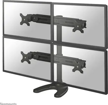 Mbështetëse tavoline për 4 monitorë Neomounts (FPMA-D700DD4), 19" - 30"