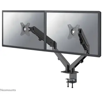 Krah tavoline për monitorë Neomounts Newstar DS70-700BL2, për 2 ekrane, 27 inç, rregullim lartësie me gaz, kapëse, e zezë