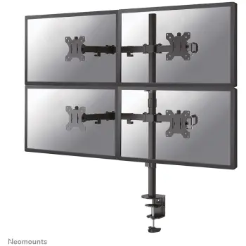 Mbajtëse për Monitor Neomounts FPMA-D550D4BLACK mbajtëse tavoline e lëvizshme për 4 ekrane 13″-32″ – E zezë