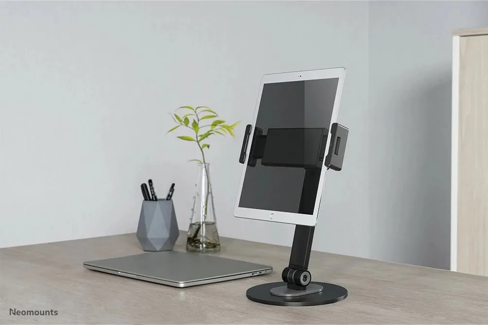 Mbajtës tavoline tabletë/celular Neomounts DS15-540BL1, universal, rrotullim 360°, i zi - 6