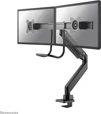 Mbajtëse Tavoline Neomounts për 2 Monitorë 10" – 32" (NM-D775DXBLACK)