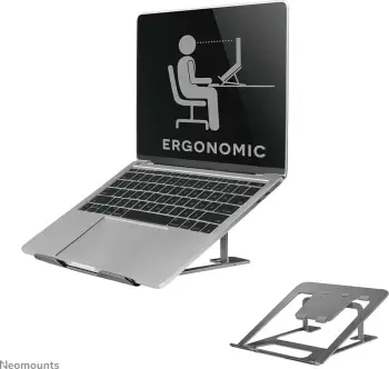 Mbajtës laptopi Newstar NSLS085GREY, alumini, 10-17 inç, gri
