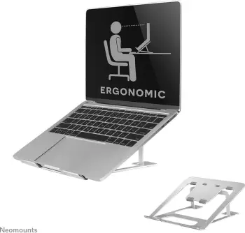 Mbajtëse për laptop Neomounts NSLS085SILVER, e hirtë