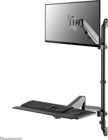 Mbajtëse muri për monitor Neomounts WL90-325BL1, 17"-32", lartësi e rregullueshme, e zezë