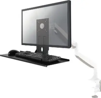 Raft tastiere/mausi Neomounts Newstar KEYB-V200BLACK, VESA 75x75/100x100, 65cm, çelik, e zezë