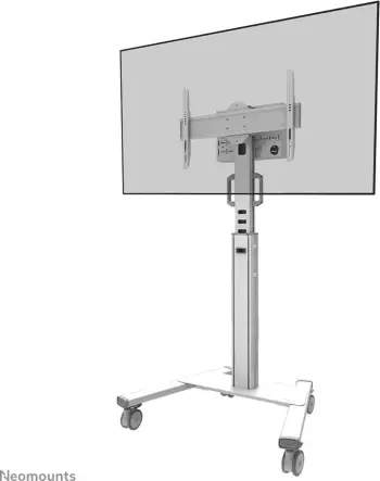 Mbajtës dyshemeje për monitor Neomounts FL50S-825WH1, 37"-75", me rrota, i bardhë