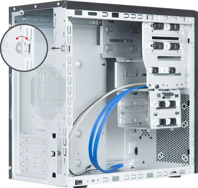 Kasë Chieftec Classic BD-25B-350GPB, Mini Tower - 5