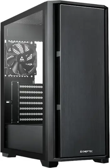Kasë Chieftec Pro Midi Serie AS-02B-TG-OP, Midi Tower, xham i temperuar, e zezë