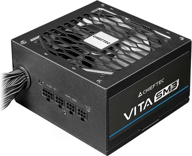 Kasë Chieftec VITA SM3 BPX-850-C, 850W, 80 PLUS Bronze, gjysmë-modulare, e zezë - 1