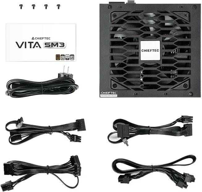 Kasë Chieftec VITA SM3 BPX-850-C, 850W, 80 PLUS Bronze, gjysmë-modulare, e zezë - 9