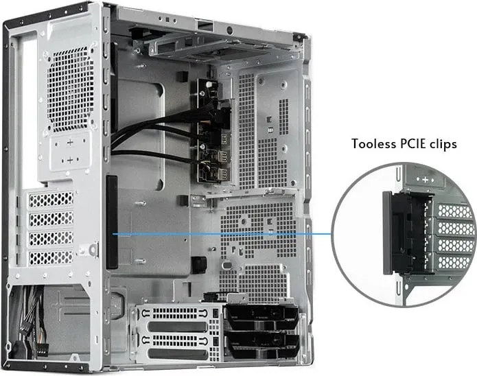 Kasë Chieftec UNI Series BS-20B-OP midi tower, micro ATX/Mini-ITX, e zezë - 4