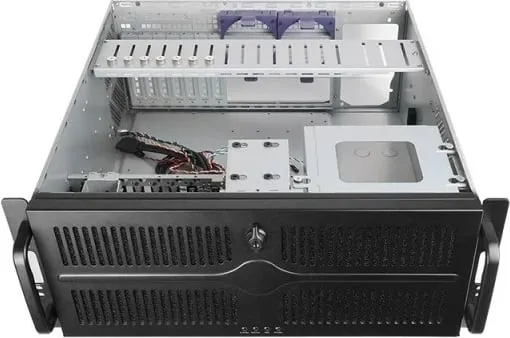 Kasë Chieftec UNC-409S-B-OP 4U rackmount, ATX/micro ATX, e zezë - 2