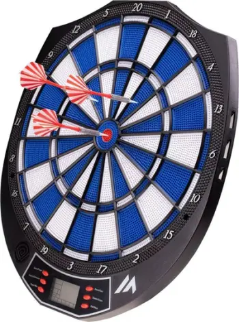 Tabela elektronike dart ELNART Shield, ekran LCD, 159 lojëra, e zezë