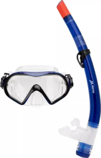 Set zhytjeje Martes Ozzos 92800480968, maskë qelqi të temperuar, tub silikoni, blu