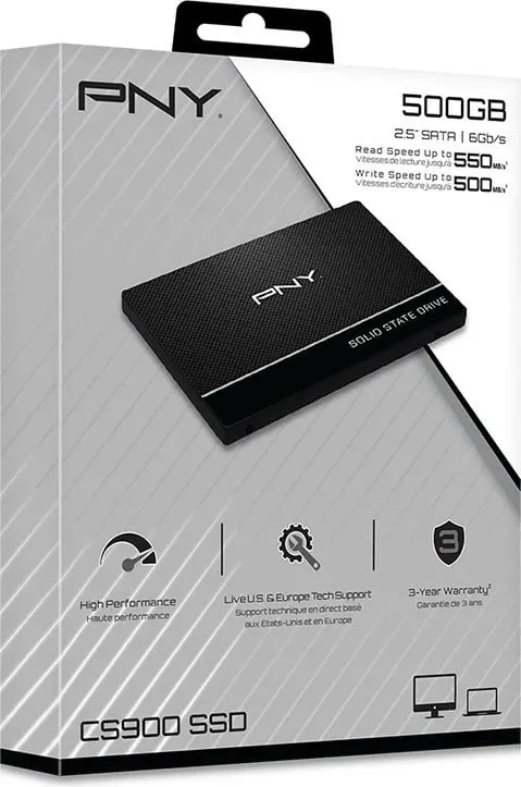 Disk SSD PNY CS900, 500GB, 2.5" SATA III - 5
