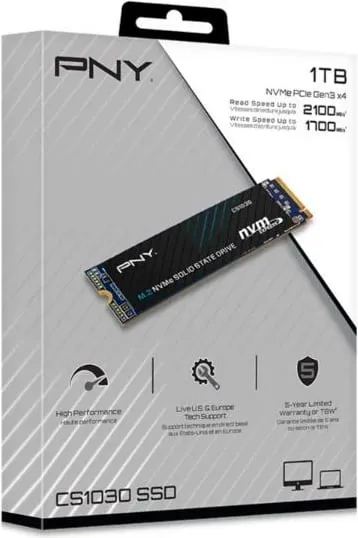 Disk SSD PNY CS1030, 1TB, M.2 2280 PCI-E x4 Gen3 NVMe - 1