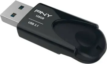 USB PNY Attache 4 FD128ATT431KK-EF, 128GB, 3.1, e zezë