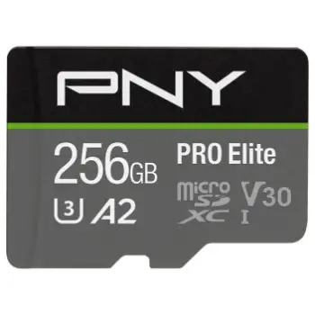 Kartelë memorie PNY PRO Elite 256GB microSDXC, Class 10, UHS-I, V30