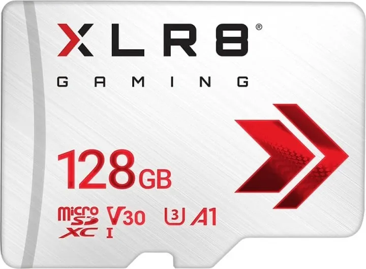 Kartë memorie PNY XLR8 MicroSDXC, 128GB, UHS I Class 10, e bardhë - 2