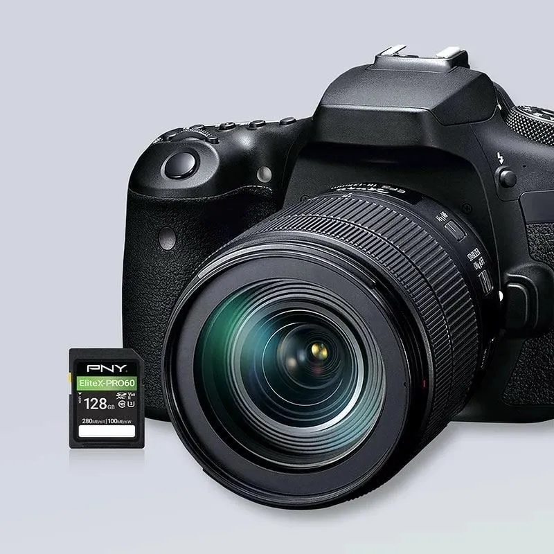 SD kartelë PNY EliteX-PRO60 128GB, Class 10, UHS-II, e zezë - 4