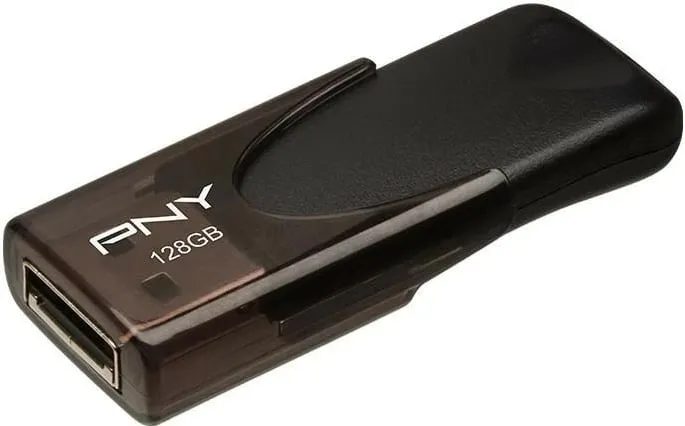 USB PNY Attaché 4 2.0 128GB, e zezë - 1