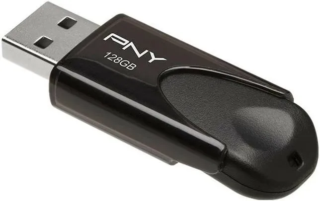 USB PNY Attaché 4 2.0 128GB, e zezë - 2