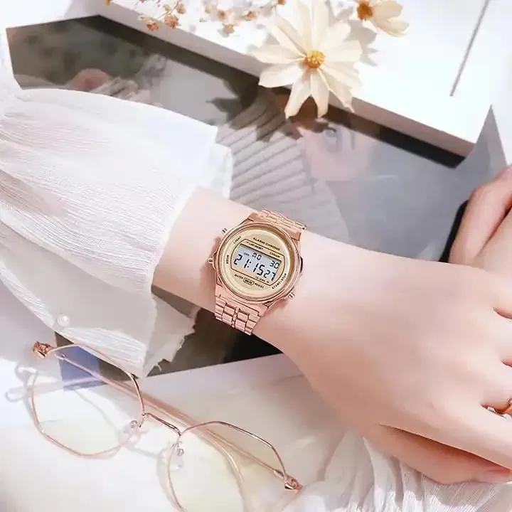 Orë dore digjitale unisex 2519, rosegold - 2