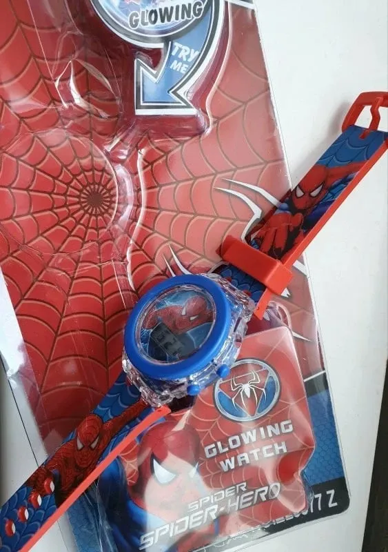 Orë dore digjitale për fëmijë me Spiderman, me dritë - 2