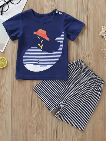 Set veshje për djem MSDKB2, 100, kaltër/ bardhë