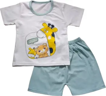Set veshje për djem MSHFBGJ, 80, bardhë/ gjelbër