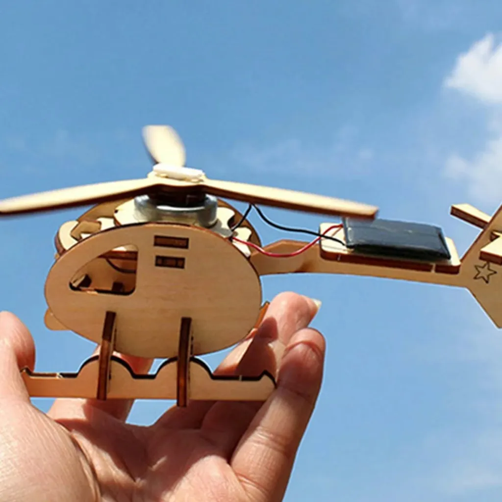 Loder edukative, ndërtimi i helikopteri prej druri - 4